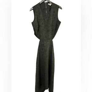 Eva Mendes black cocktail dress with cutouts